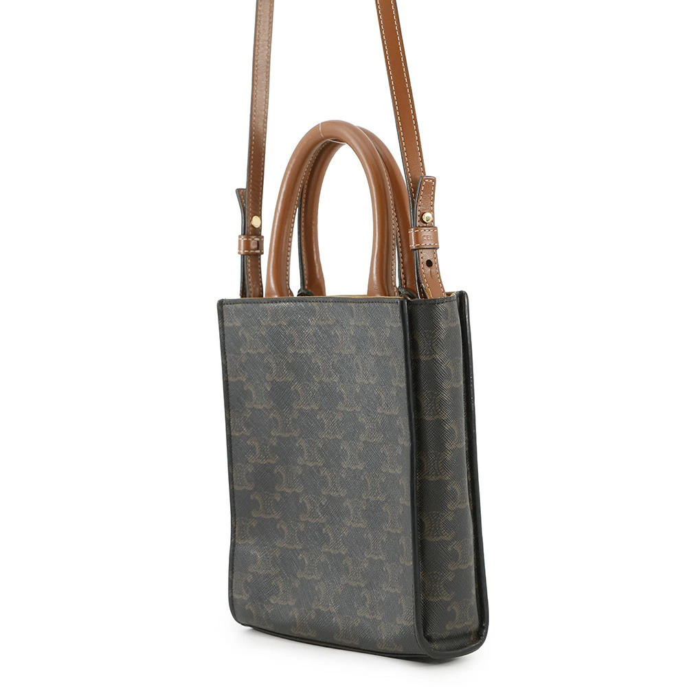 Celine Triomphe Vertical Cabas Handbag Brown Bag - Picture 2 of 12
